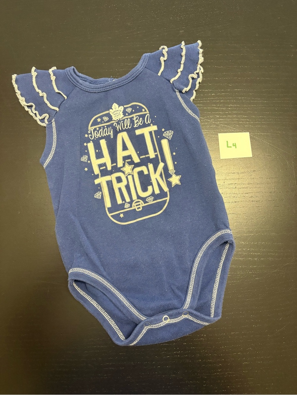 ⭐️2/$8.00⭐️ Maple Leafs Fan 9m Onesie